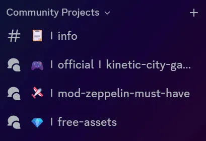 The Community Projects channels on our Discord